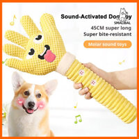 Smalibal Sang Trọng Đồ Chơi Cho Chó Dài Hình Lòng Bàn Tay Đồ Chơi Thú Cưng Nhồi Bông Mềm Squeaker Chó Nhai Đồ Chơi Để Làm Sạch Răng Giảm Chán