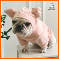 Smalibal  Trang Phục Thú Cưng Lợn Cosplay Thoáng Khí Mềm Mại Chó Mèo Mùa Đông Quần Áo Ấm Áp Cho Halloween
