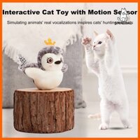 Smalibal Vỗ Cánh Đồ Chơi Mèo USB Sạc Tương Tác Sang Trọng Bát Cú Gà Đồ Chơi rít Đồ Chơi Động Vật Rung Đồ Chơi Điện