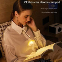 Small clip light reading book clip light LED eye protection charging night light