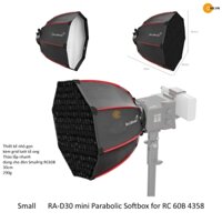 Small -Rig RA-D30 mini Parabolic Softbox đèn led Smalrig RC 60B 4358