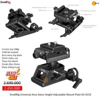 Small-Rig Universal Arca-Swiss Height-Adjustable Base Plate Kit 4233