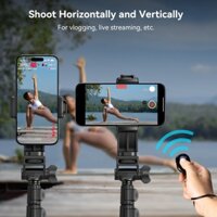 SmallRig Gậy tự chụp ảnh Gậy tự sướng gấp gọn Tripod máy ảnh cho Vlogging Tiktok Livestream Chân máy quay Gậy chụp ảnh quay 180°Remote bluetooth chụp ảnh Điều khiển điện thoại 4363