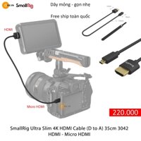 SmallRig Ultra Slim 4K Micro HDMI to HDMI dài 35cm 3042