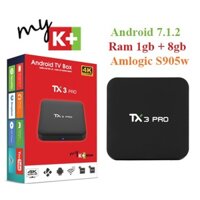 Smart Android TV Box Tanix Tx3 Pro – Ram 1GB, Rom 8GB, Android 7.1.2, Amlogic S905w