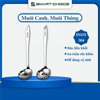 [Smart Choice]Muỗng múc canh muôi thủng inox 304 cao cấp, muôi múc canh 25cm, 31cm
