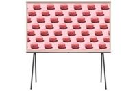 Smart Samsung Tivi Kiểu Chữ I Có Chân The Serif QLED 4K 55 inch QA55LS01BP - Hồng [55LS01BP]