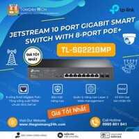 Smart Switch with 8 Port PoE+, 2 SFP Slots TP-Link TL-SG2210MP chia Vlan