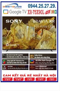 Smart Tivi 4K Sony XR-75X90L 75 inch Google TV [75X90L] MỚI 2023