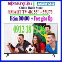 Smart Tivi Asanzo 4K Voice Google TV 4K 55 Inch 55U73, Hàng chính hãng