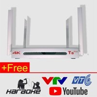 Smart Tivi Box T8 Plus 4 râu ( bạc ) - Tặng thẻ VIP ProSing Karaoke