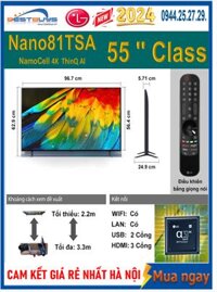 Smart Tivi LG 55NANO81TSA 4K 55 inch [2024]