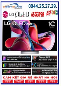 Smart Tivi LG 65G3PSA  [ 65G3PSA ] OLED 4K 65 inch  MỚI 2023