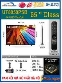 Smart Tivi LG 65UT8050PSB 4K 65 inch [2024]