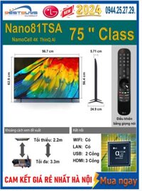 Smart Tivi LG 75NANO81TSA 4K 75 inch [2024]