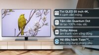 Smart Tivi QLED 4K 55 inch Samsung QA55Q80B