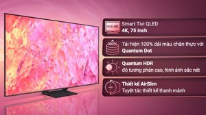 Smart Tivi Samsung QLED 4K 75 inch QA75Q60C