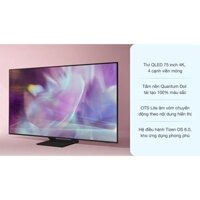 Smart Tivi QLED 4K 75 inch Samsung 75Q60A Phiên bản 2021 - Xưởng Tivi TPHCM