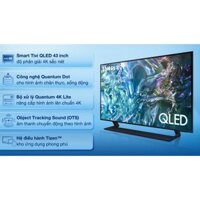 Smart Tivi QLED Samsung 4K 43 inch QA43Q60D 2024 - Điện Máy Kho Rẻ