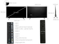 Smart Tivi QLED Samsung 4K 75 inch QA75Q70TA