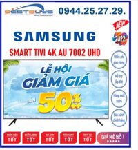 Smart Tivi Samsung 4K 43 inch 43AU7002 Crystal UHD Mới 2022