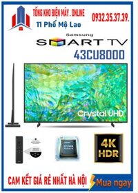 Smart Tivi Samsung 4K 43 inch UA43CU8000 [ 43CU8000 ]MỚI 2023