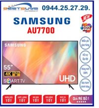 Smart Tivi Samsung 4K 55 inch 55AU7700 UHD Mới 2021