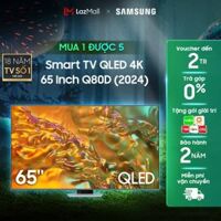 Smart Tivi Samsung 65 Inch QLED Q80D QA65Q80DAKXXV 4K Tizen OS (2024)- Hàng Chính Hãng - Phân Phối Bởi Lazada - MIỄN PHÍ VẬN CHUYỂN TOÀN QUỐC