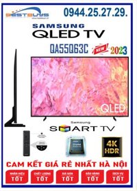 Smart Tivi Samsung QLED 4K 55 inch QA55Q63CAKXXV Mới 2023