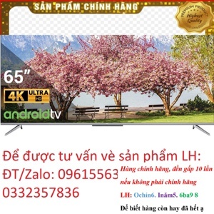 Smart Tivi TCL 4K 65 inch 65P715