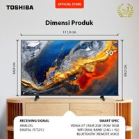 Smart Tivi Toshiba 50 inch 4K Utra HD Series 50E330NP Mới 2025