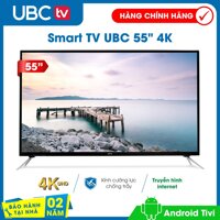 Smart tivi UBC 4K 55 inch Android Model U55S600 màn hình kính cường lực tính năng bảo vệ trẻ em (mới) Bảo Hành 2 năm tận nhà công nghệ dò kênh tự động Free-to-Air âm thanh Dolby [bonus]