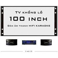 Smart TV Projector 100inch. Home Cine PLAY100X. Rạp chiếu phim tại nhà