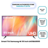 Smart TV Samsung 55 Inch Crystal UHD 4K UA55BU8000KXXV 2022 Miễn phí lắp đặt