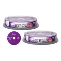 Smartbuy 50gb 6X Blu-ray Bd-r Dl Dual Layer Double Layer Logo Blank Data Recordable Media Disc Spindle (20-Disc)