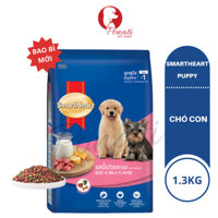 Smartheart Puppy 1.3kg - Thức Ăn Chó Con vị Bò-Sữa