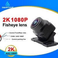 Smartour Ống Kính Mắt Cá 180 Độ Camera Quan Sát Phía Sau Ô Tô AHD 1080P HD Chống Nước Tầm Nhìn Ban Đêm 180 Độ Đảo Chiều Đường Đỗ Xe Camera