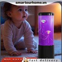 [Smartourhome.vn] Đèn sứa 7 màu thay đổi đèn bàn bể sứa để trang trí văn phòng tại nhà