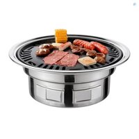 [smartwatchinone] Vỉ Nướng Thịt bbq Hàn Quốc 13 inch Đa Chức Năng Hình Tròn Để Nướng bbq Trên Bãi Biển picnic