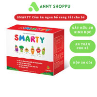 SMARTY Sắt sinh học cho bé, Giúp bổ sung sắt cho bé, cốm ăn ngon bổ sung sắt, vitamin và khoáng chất