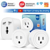 SMATRUL Ổ CắM ĐiệN Thông Minh Wifi US 20A Chuyên Dụng Cho Google Home Amazon Alexa Xiaomi AI