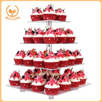 Smbcgdm 1 Bộ 4 Tầng Đế Bánh Cupcake Cho Đám Cưới Buffet Phục Vụ Đứng Chống Mài Mòn