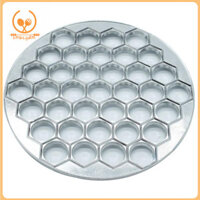 Smbcgdm 37 Lỗ Lục Giác Bánh Bao Khuôn Kim Loại Jiaozi Maker Nhà Bếp DIY Dụng Cụ Nấu Ăn