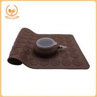 Smbcgdm 48 Lỗ Macaron Thảm Silicon Chống Dính Trang Trí Nồi Bếp Nướng Khuôn Bộ
