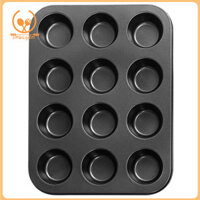 Smbcgdm Lớp phủ thực phẩm Máy nướng 12 cốc Chảo Muffin chống dính để nướng bánh ngay cả Dễ dàng tháo khuôn bánh Cupcake Máy rửa chén Lớp phủ thực phẩm an toàn Lý tưởng cho người mua Đông Nam Á
