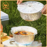 Smbcgdm Nhôm Lá Nồi Có Nắp Nồi Nhôm Tròn Để Nướng Bánh 6 Chiếc Nhôm Tròn Chảo Có Nắp Hộp Nướng Bánh Đa Năng Để Làm Nóng Nhanh Chóng Cho Đông Nam