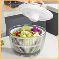 Smbcgdm Salad Spinner Giỏ Thoát Nước Với Đế Cao Su Chống Trơn Trượt Dung Tích Lớn Cấp Thực Phẩm Chống Rò Rỉ Siêu Hiệu Quả Cao Xà lách Spinner Bát Salad