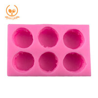 Smbcgdm Sáng Tạo Khuôn Bánh Silicon 6 Lưới DIY Handmade Macaron Fondant Dụng Cụ Nướng Bánh