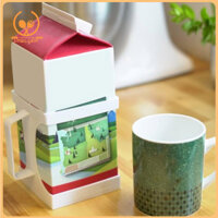 Smbcgdm Tay Cầm Hộp Đựng Thùng Nửa Gallon Hộp Đựng Thùng Có Thể Tái Sử Dụng Nửa Gallon Sữa Hộp Đựng Cho Người Cao Niên Hoàn Hảo Cho Nhà Bếp Gia Đình Cửa Hàng Cà Phê Nhà Hàng