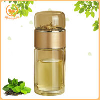 Smbcgdm Trà Xanh Infuser Cốc Thủy Tinh Di Động Chai Pha Trà Cho Lá Rời Trà Tường Đôi Cốc Pha Cho Trái Cây Trà Đen Xanh Du Lịch Thân Thiện Trà Tách Nước Cốc